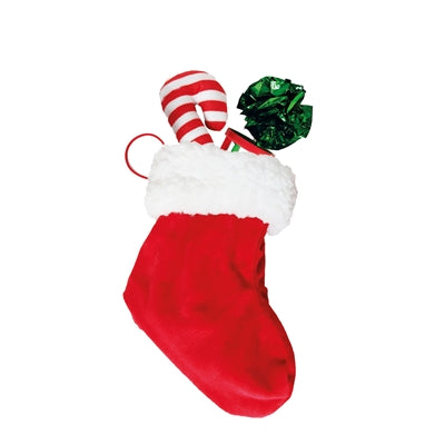 Croci Chaussette de Noël chat avec 4 jouets