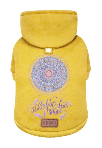 Croci Pull pour chien attrape-rêves jaune moutarde