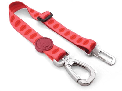 Ceinture de sécurité pour chien Morso recyclé rouge à lèvres rose