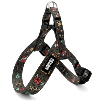 Morso mini harnais pour chien réservoir d'encre recyclé réglable vert
