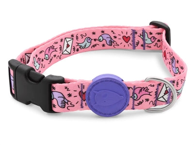 Collier pour chien Morso recyclé sweet tweet rose