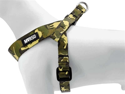 Morso mini harnais pour chien réglable en métal recyclé marron