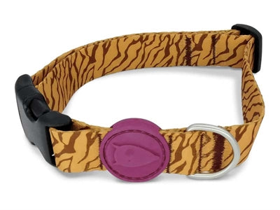 Collier pour chien Morso tambour de jungle recyclé orange