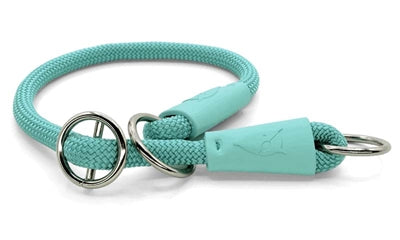 Morso collier pour chien demi-slip corde régulière recyclé bleu aigue-marine