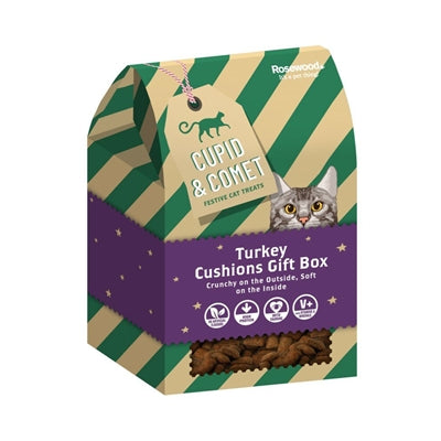 Coffret cadeau coussin de dinde de Noël Cupidon comète