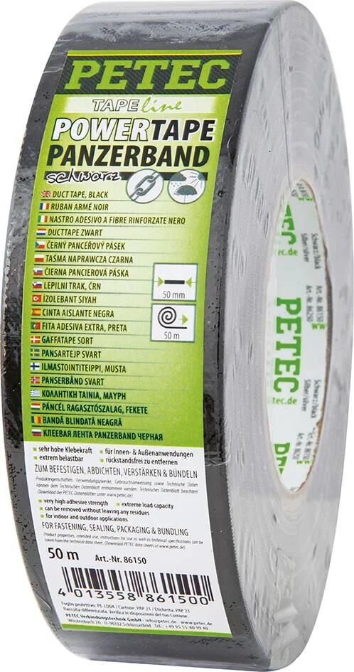 Petec ruban textile ruban d'alimentation panzerband ruban d'armure sw 50mm 50mtr.