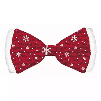 Plenty Gifts Noeud papillon de Noël ho ho ho satin rouge