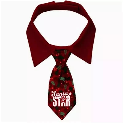 Beaucoup de cadeaux Cravate de Noël houx étoile du Père Noël