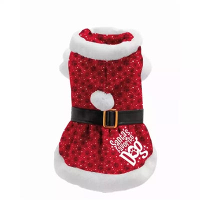 Beaucoup de cadeaux Robe de Noël Le chien préféré du Père Noël