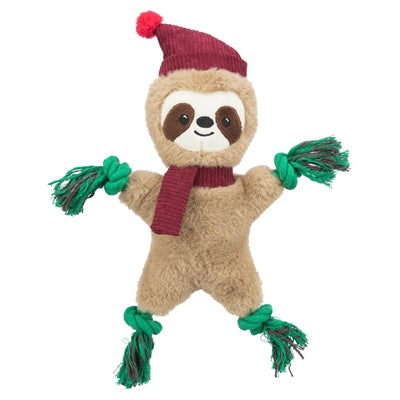 Corde de soie en peluche paresseux de Noël Trixie