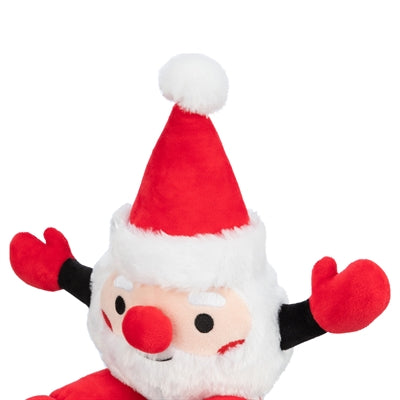 Trixie Xmas Père Noël en peluche avec de longues jambes