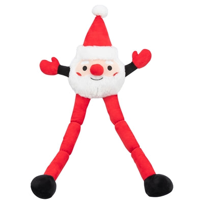 Trixie Xmas Père Noël en peluche avec de longues jambes