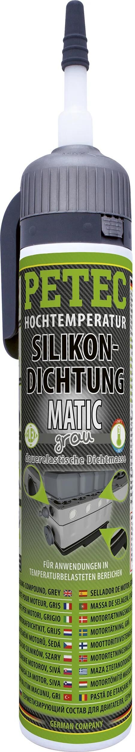 Petec pâte d'étanchéité joint silicone matic sd 200 ml gris