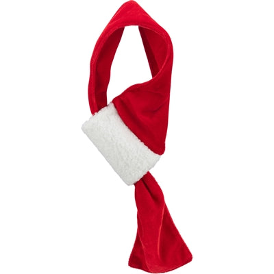 Trixie Écharpe de Noël aspect velours rouge blanc