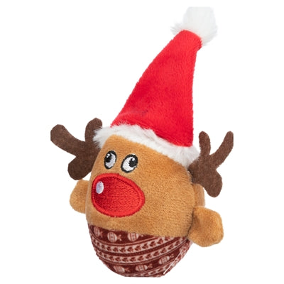 Peluche boule hochet renne Trixie Xmas