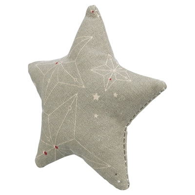 Trixie Coussin de jeu de Noël étoile avec herbe à chat coton beige