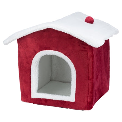 Trixie Xmas maison de lit pour chat rouge blanc