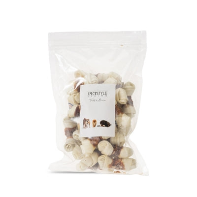 Petstyle vivant noué Bot blanc avec canard