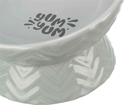 Bol de nourriture surélevée de trixie bol d'eau en céramique gris