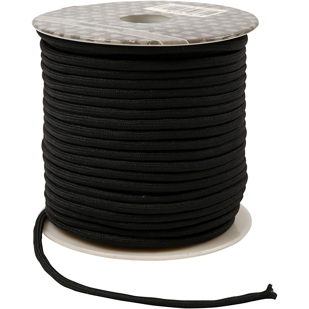 Crétiv Company Polyester Cord Black, 40m