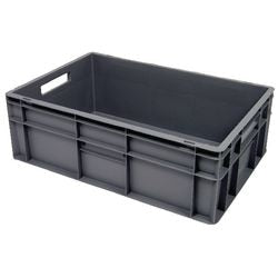 Transportbak 60x40x20 cm grijs