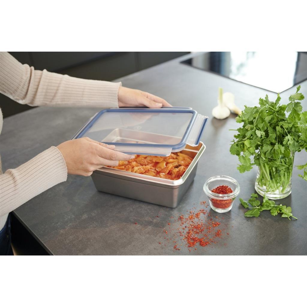 Tefal Tefal MasterSeal Récipient pour aliments frais 3L Acier inoxydable Bleu