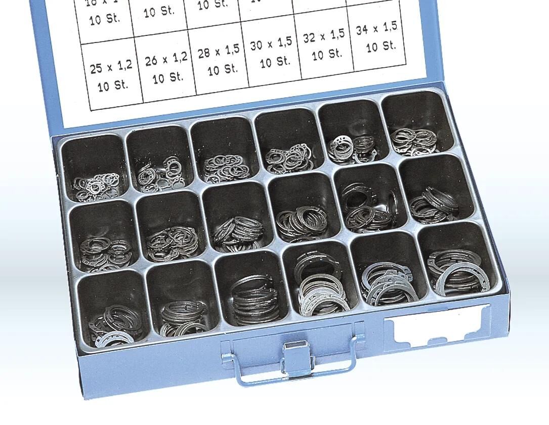 Dresselhaus assortiment de bagues de retenue sort.circlips din 471 az