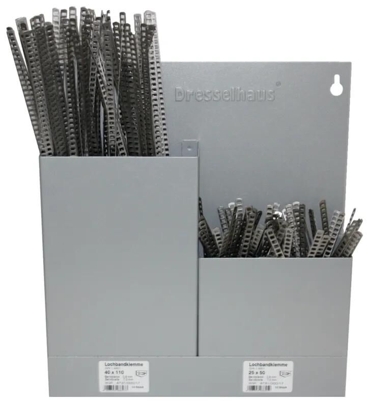 Dresselhaus assortiment de bandes de serrage pour couvre-essieux lochbandclipme sort.ruban perforé palourde 2 fois équipé