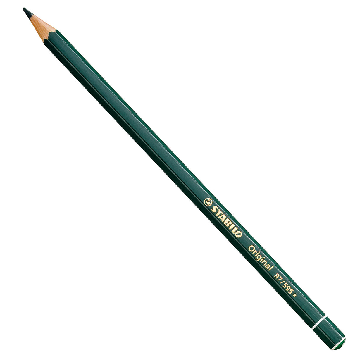 Stabilo original - crayon de couleur - vert feuille foncé (87 595)