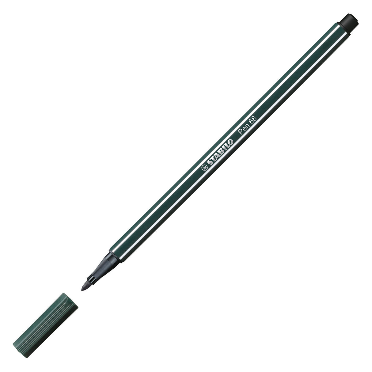 Stylo Stabilo 68 - feutre - vert terre (68 63)