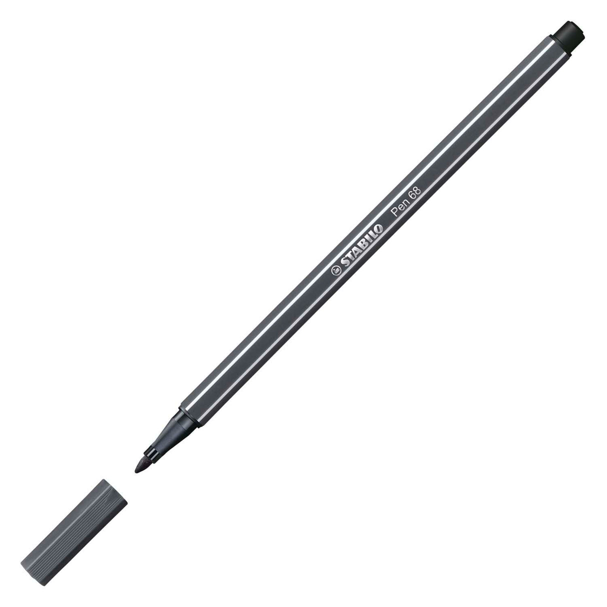 Stylo Stabilo 68 - feutre - gris froid profond (68 97)