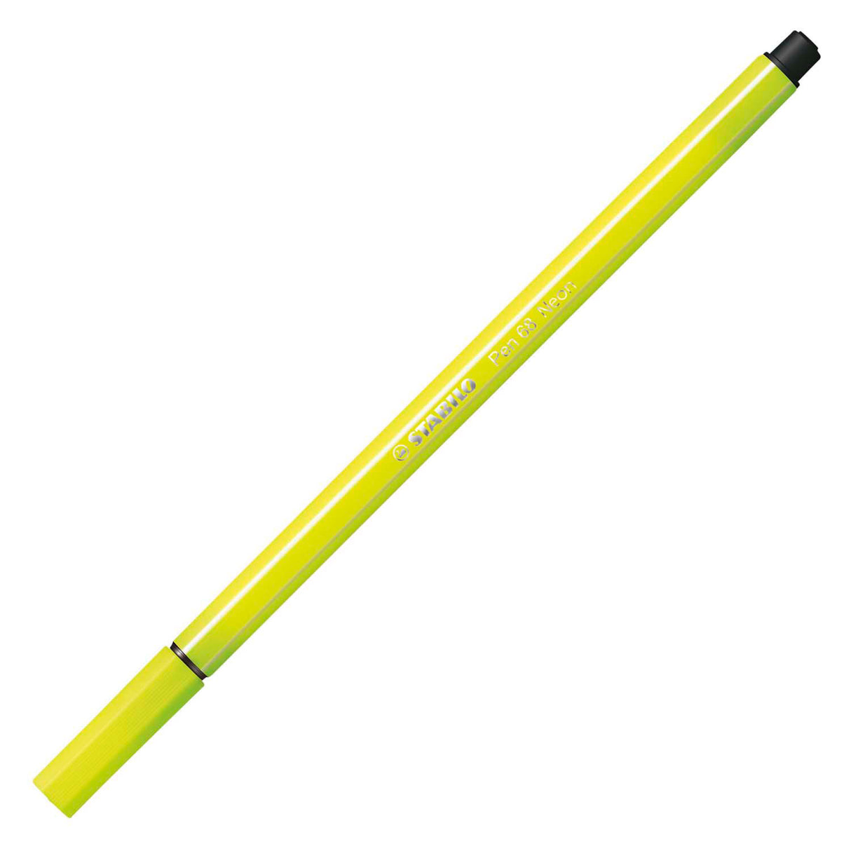 Stylo Stabilo 68 - feutre - jaune fluo (68 024)