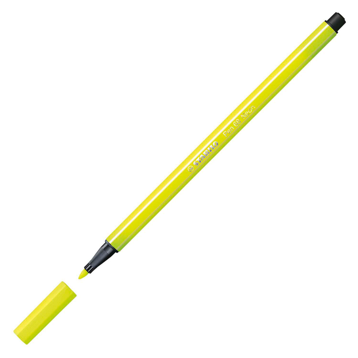 Stylo Stabilo 68 - feutre - jaune fluo (68 024)