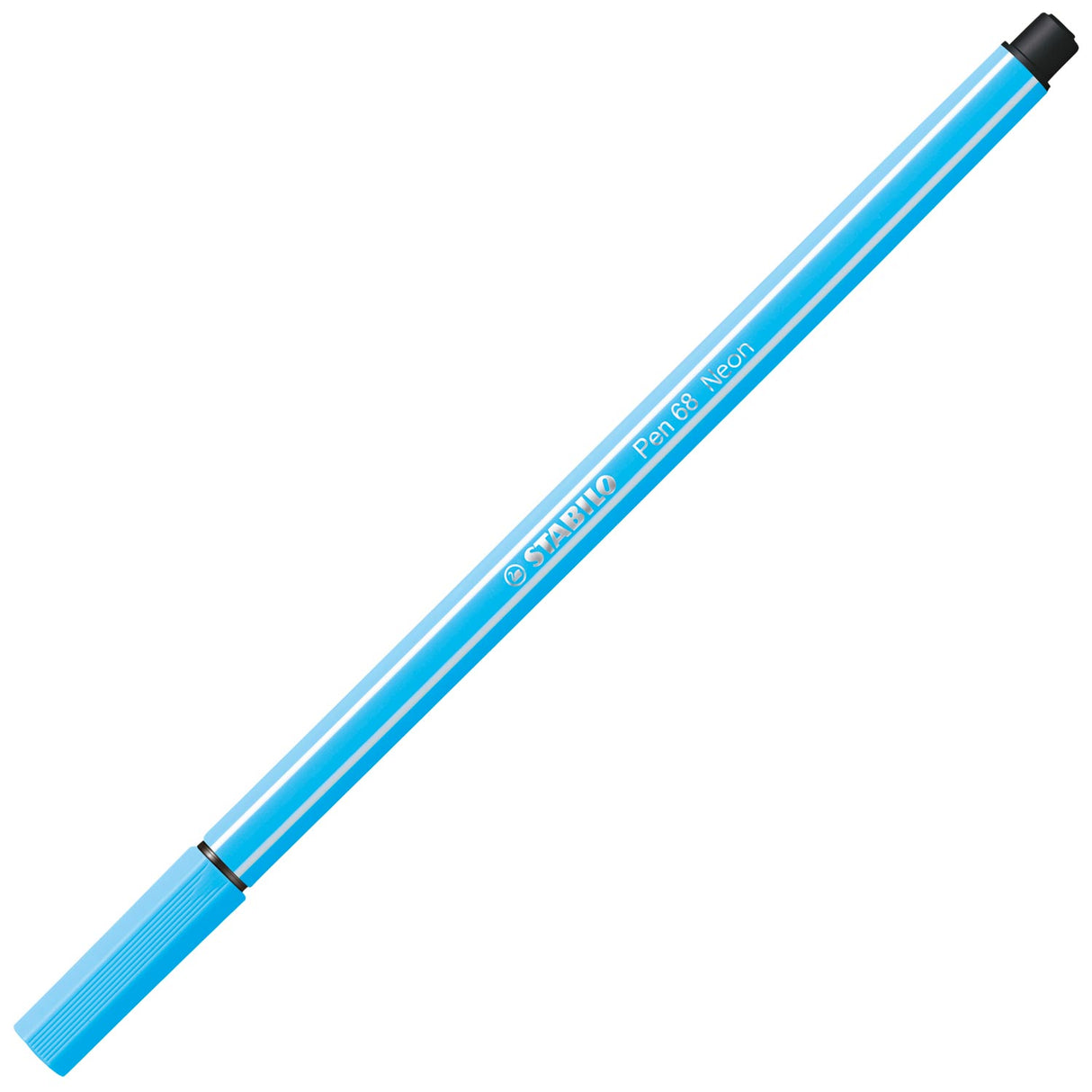 Stylo Stabilo 68 - feutre - bleu fluo (68 031)