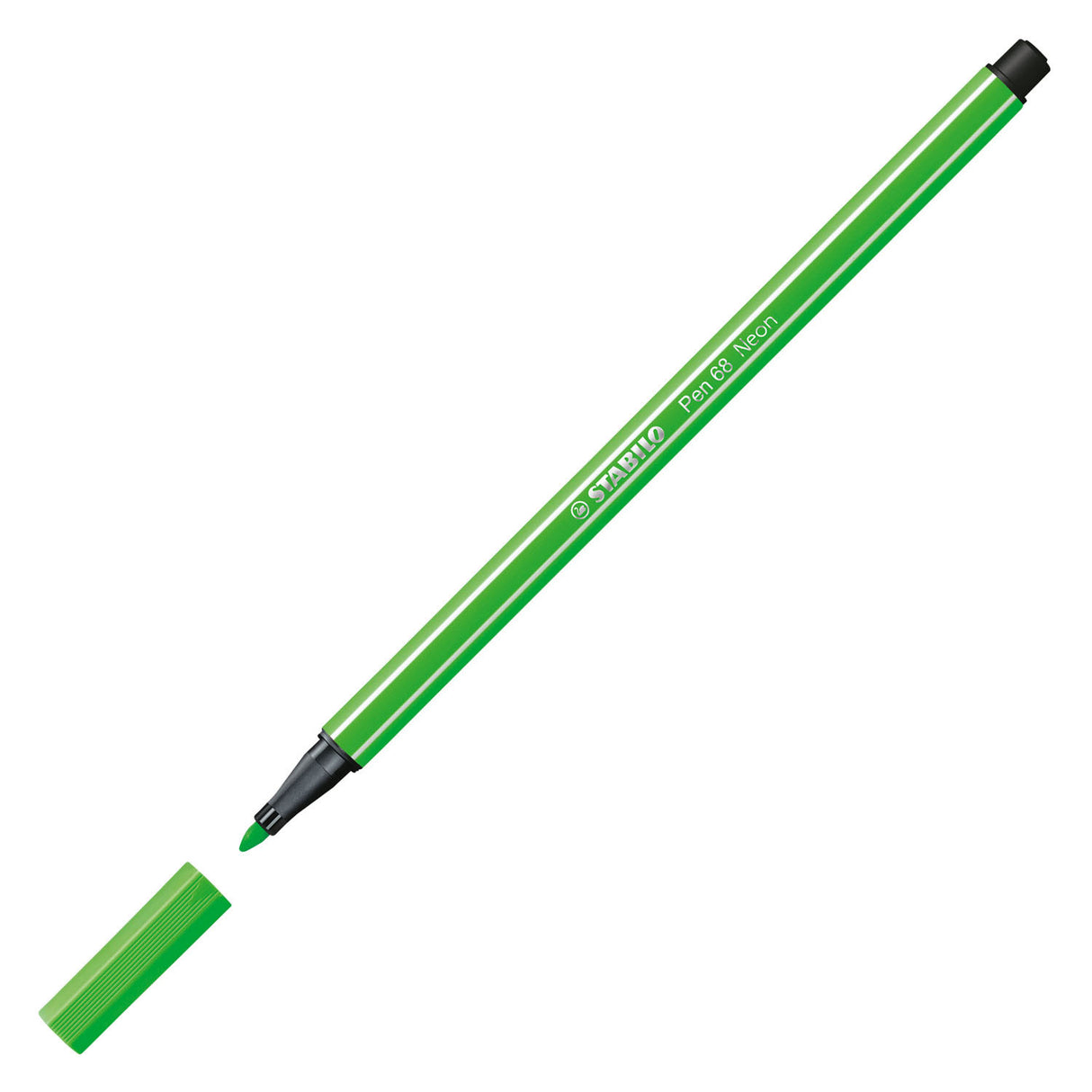 Stylo Stabilo 68 - feutre - vert fluo (68 033)