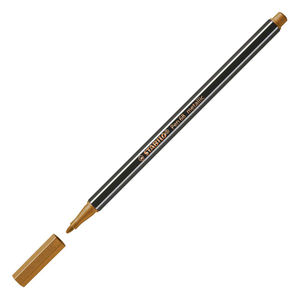 Stylo Stabilo 68 métallisé - feutre - cuivre (68 820)
