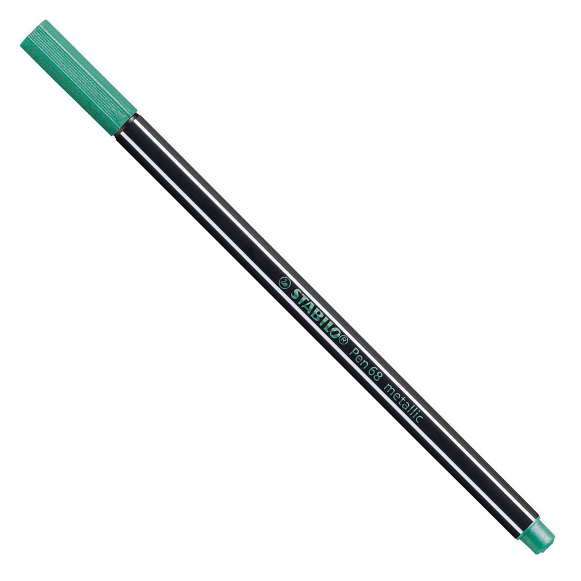Stylo Stabilo 68 métallisé - feutre - vert (68 836)