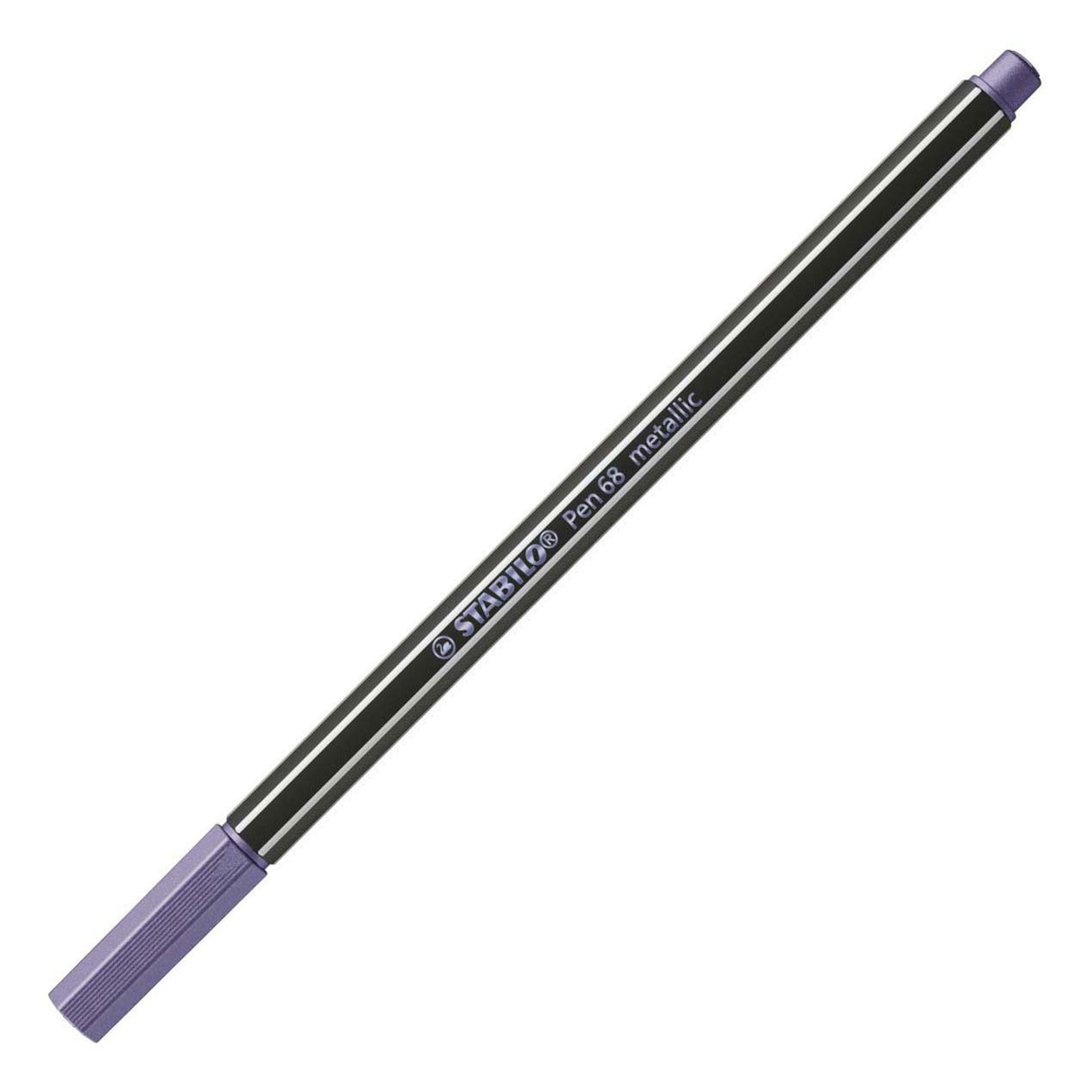 Stylo Stabilo 68 métallisé - feutre - violet (68 855)