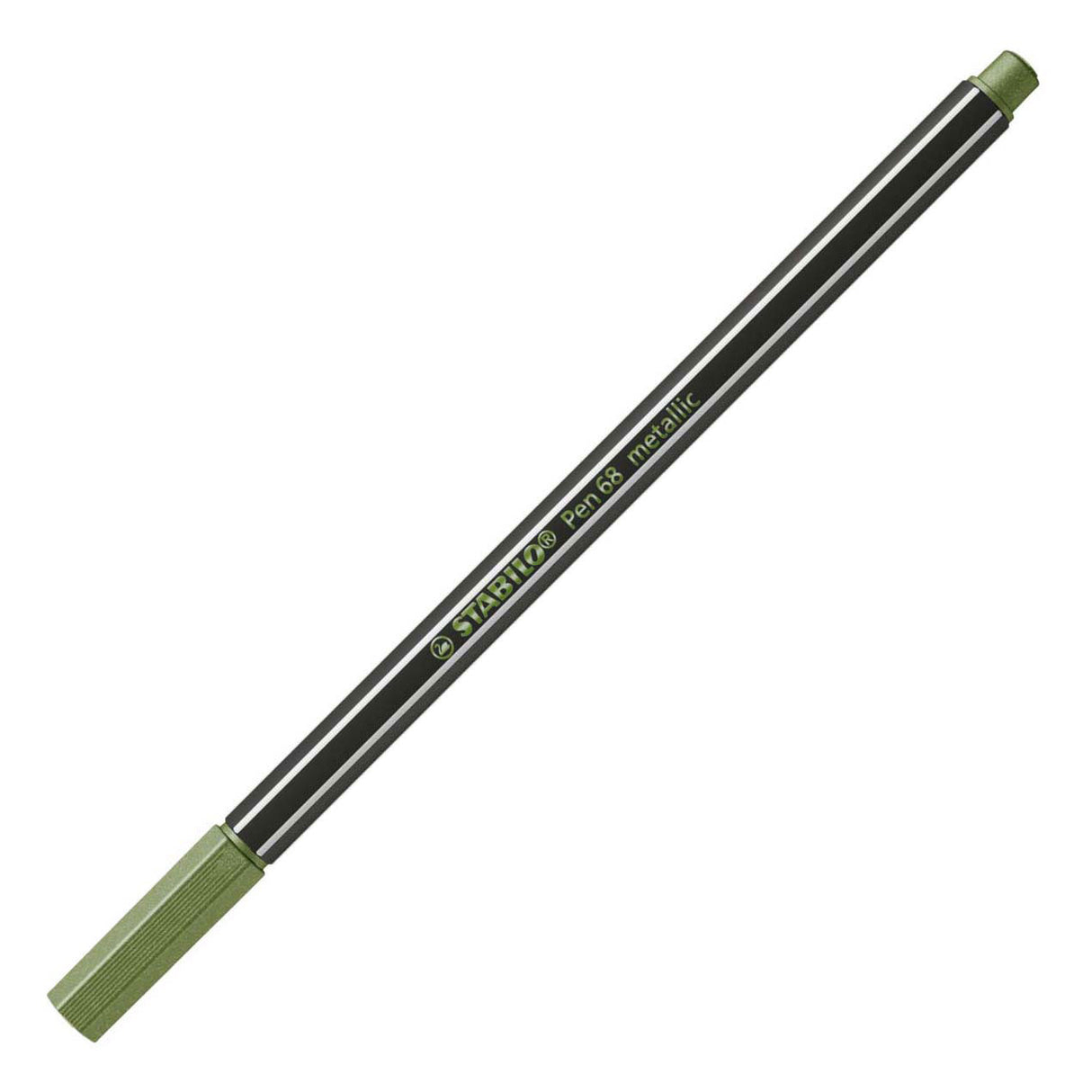 Stylo Stabilo 68 métallisé - feutre - vert clair (68 843)