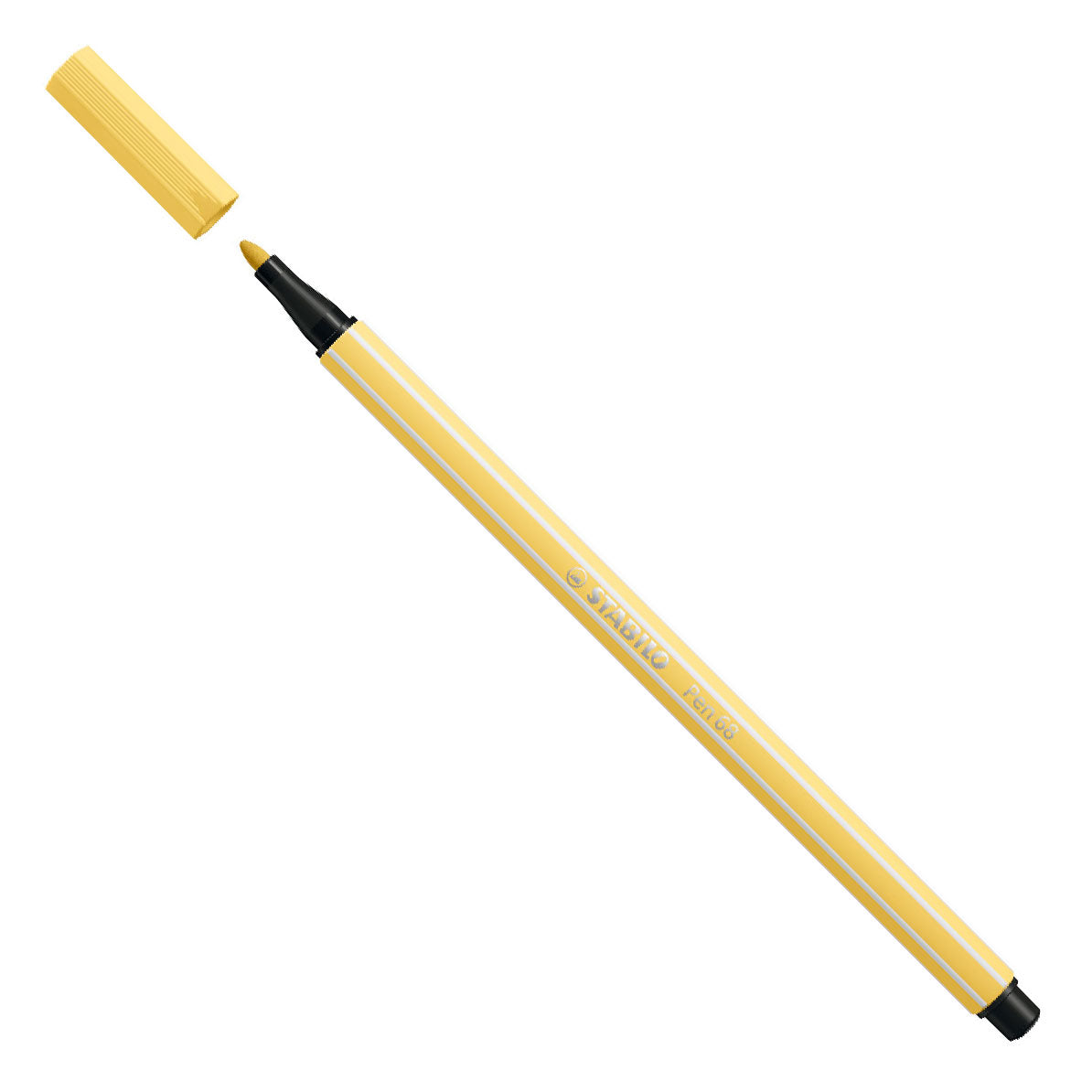 Stylo Stabilo 68 - feutre - jaune clair (68 23)
