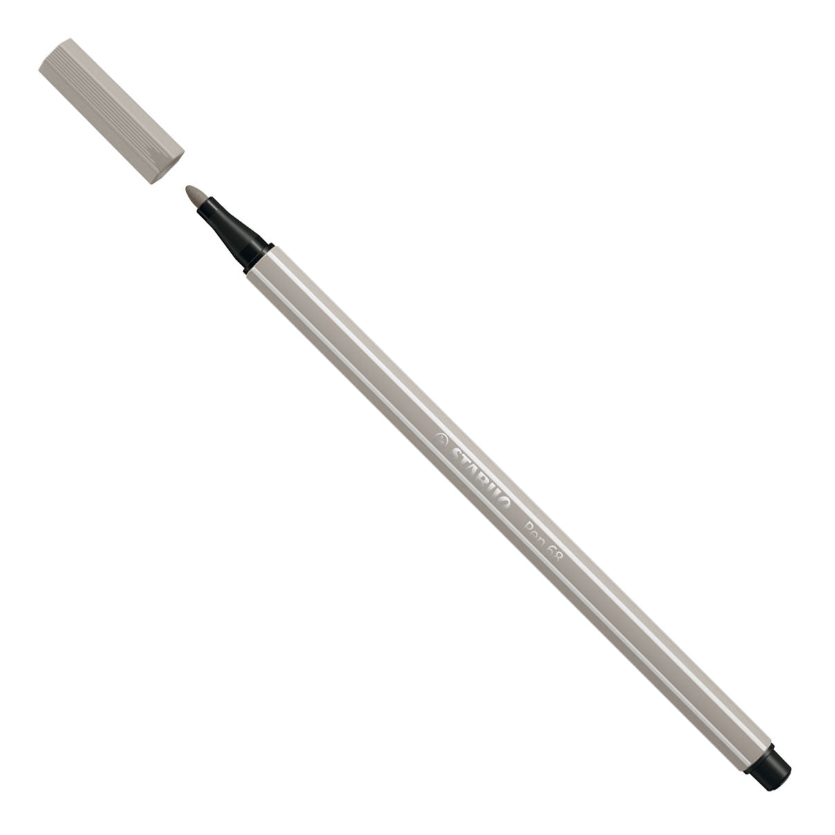 Stylo Stabilo 68 - feutre - gris chaud (68 93)