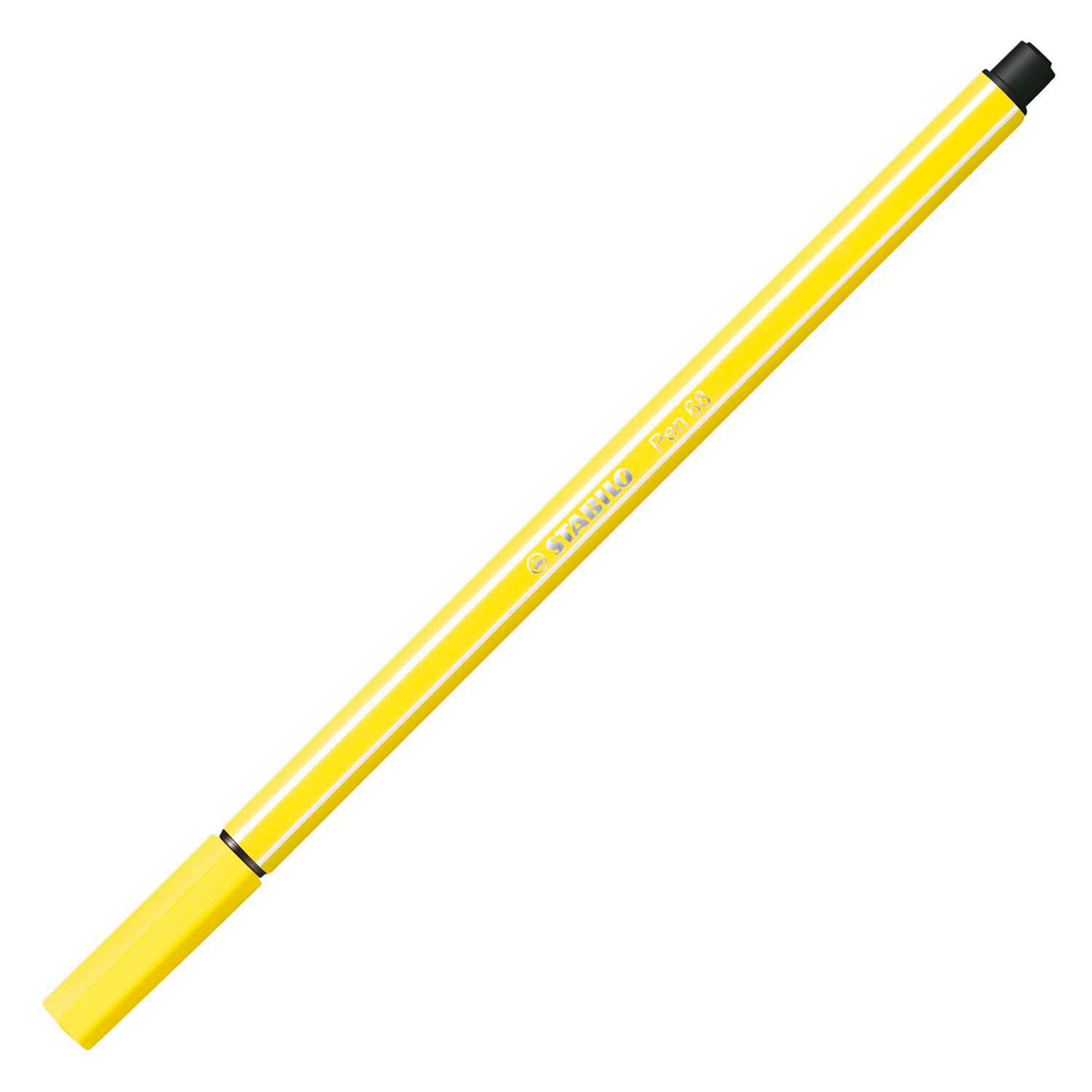 Stylo Stabilo 68 - feutre - jaune citron (68 24)