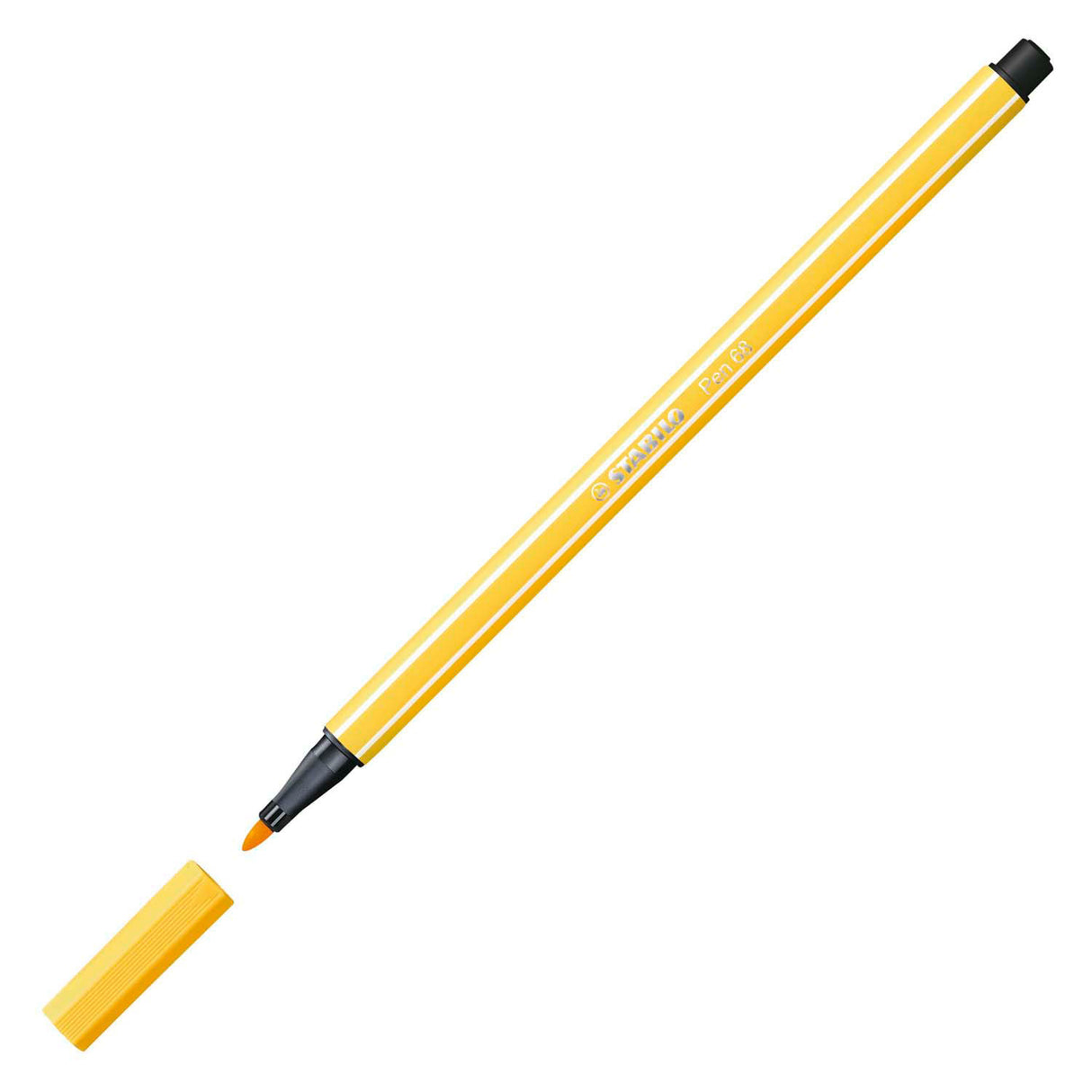 Stylo Stabilo 68 - feutre - jaune (68 44)