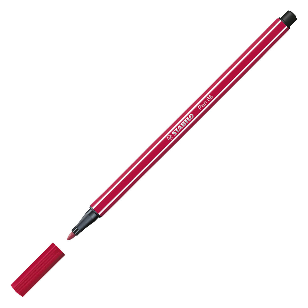 Stylo Stabilo 68 - feutre - rouge foncé (68 50)