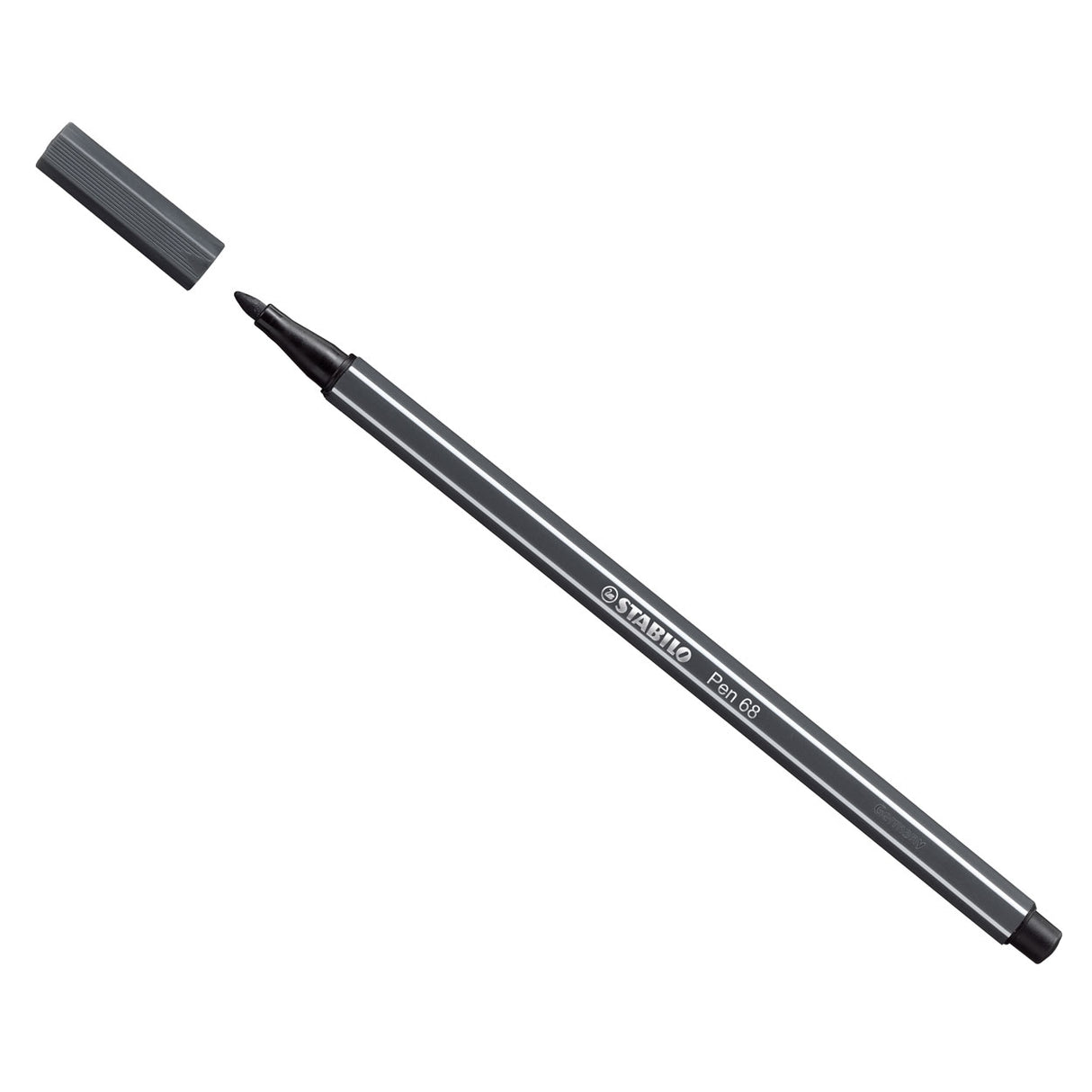 Stylo Stabilo 68 - feutre - gris froid profond (68 97)