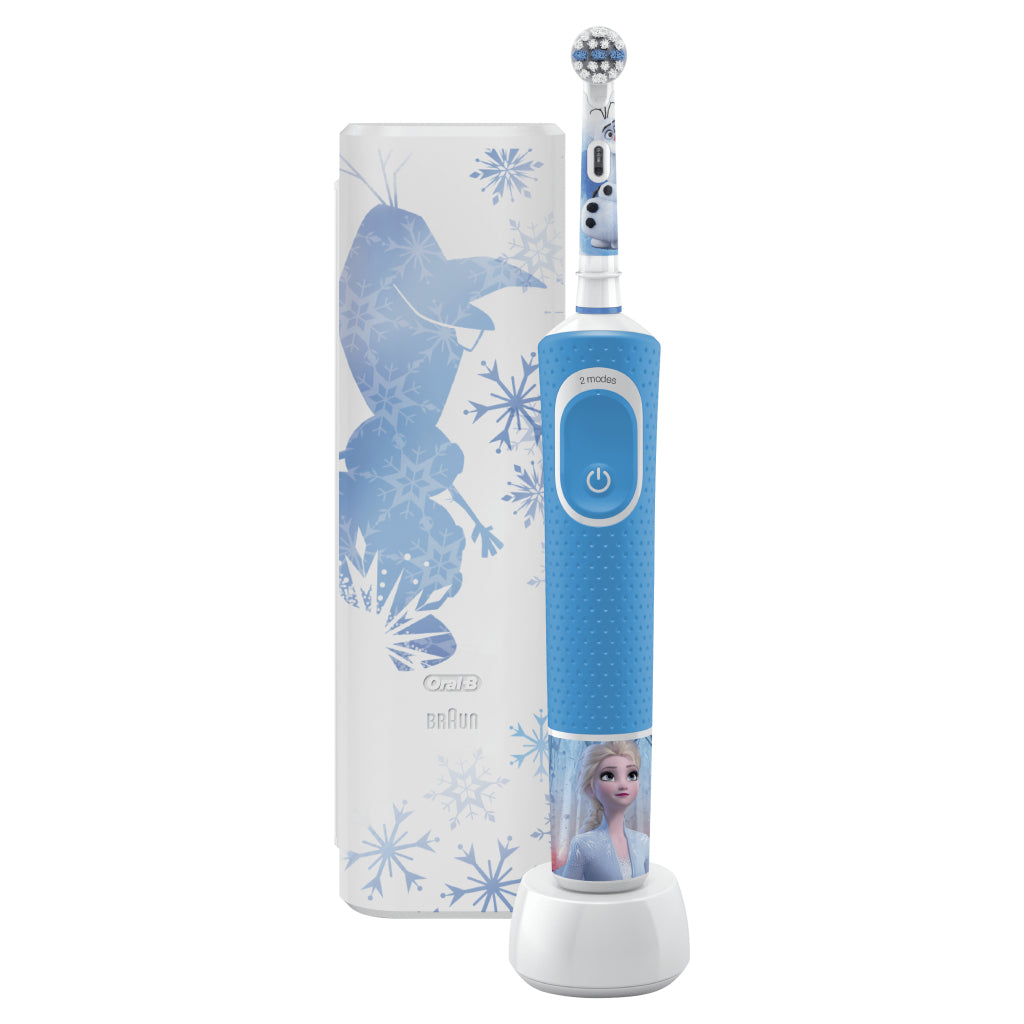 Oral-b kids disney congelé 2 brosse à dents électrique bleu blanc