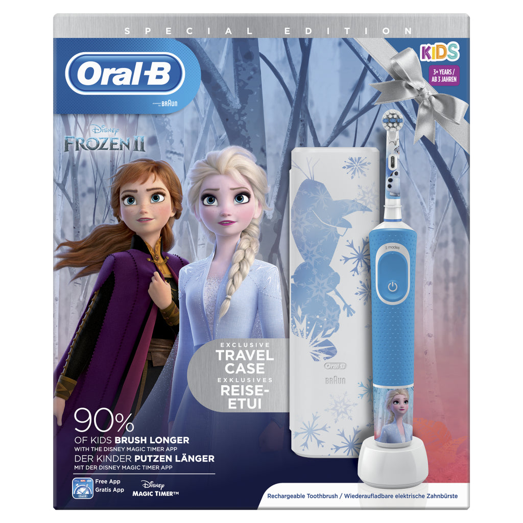 Oral-b kids disney congelé 2 brosse à dents électrique bleu blanc