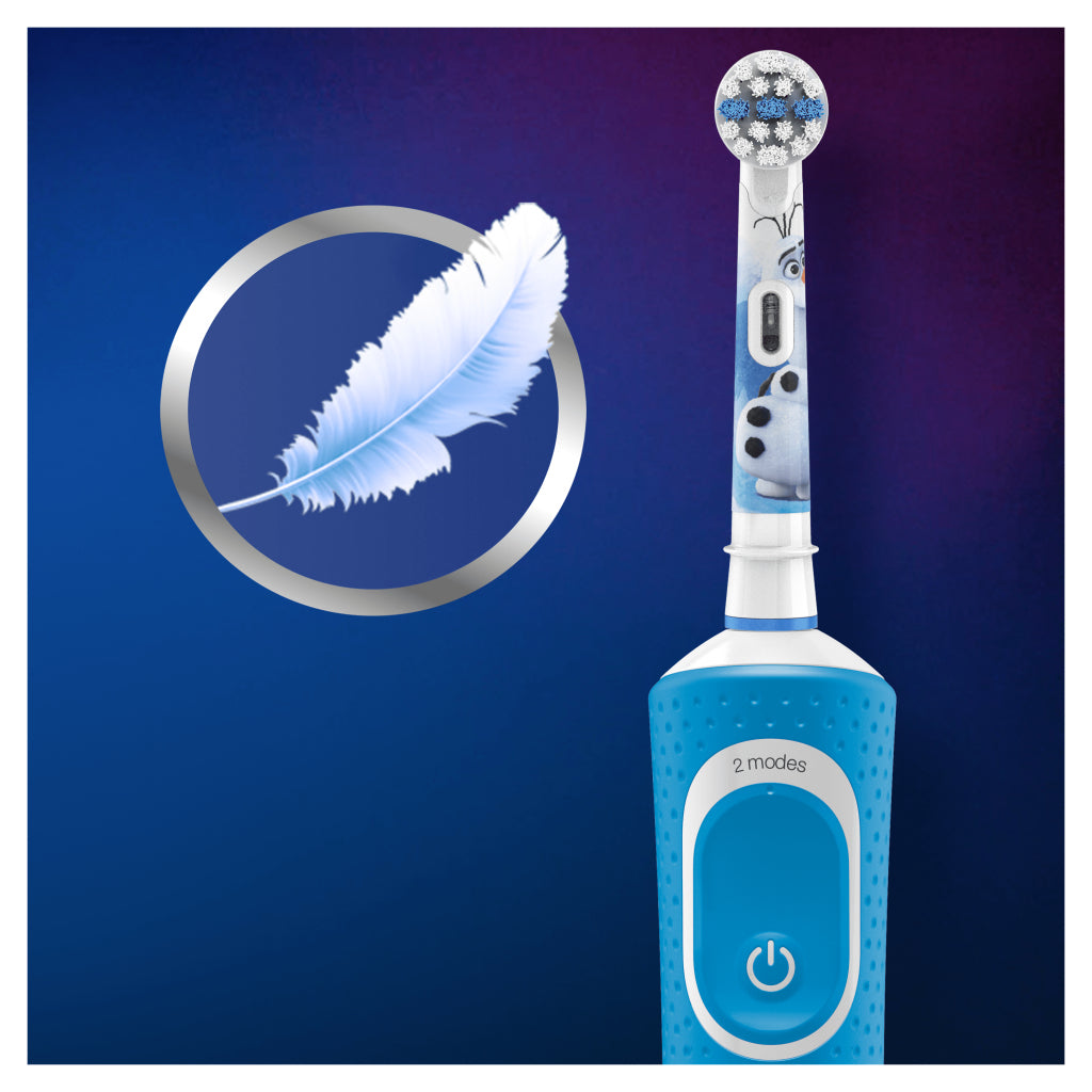 Oral-b kids disney congelé 2 brosse à dents électrique bleu blanc