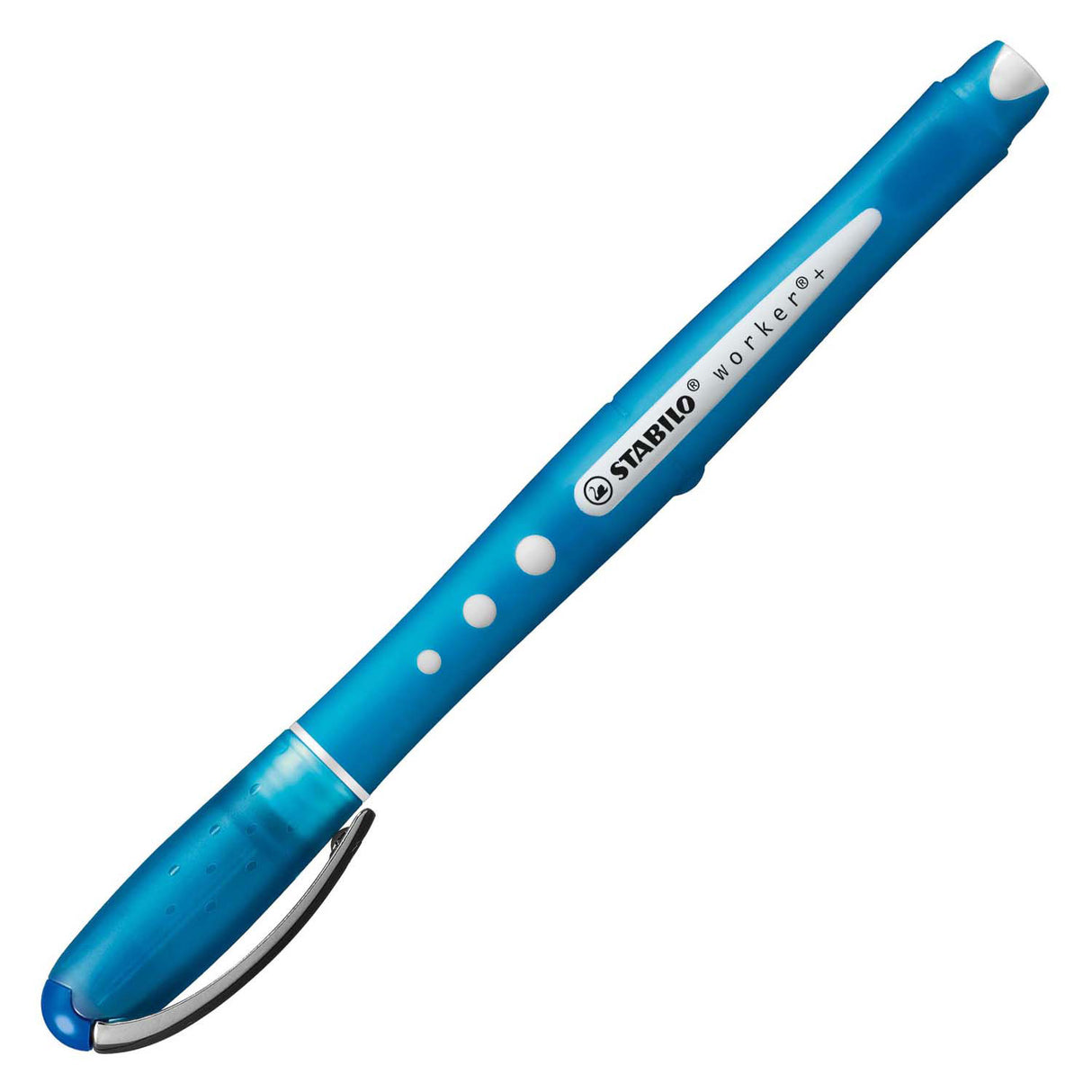 Stabilo travailleur+ coloré - roller 0,5 mm - bleu