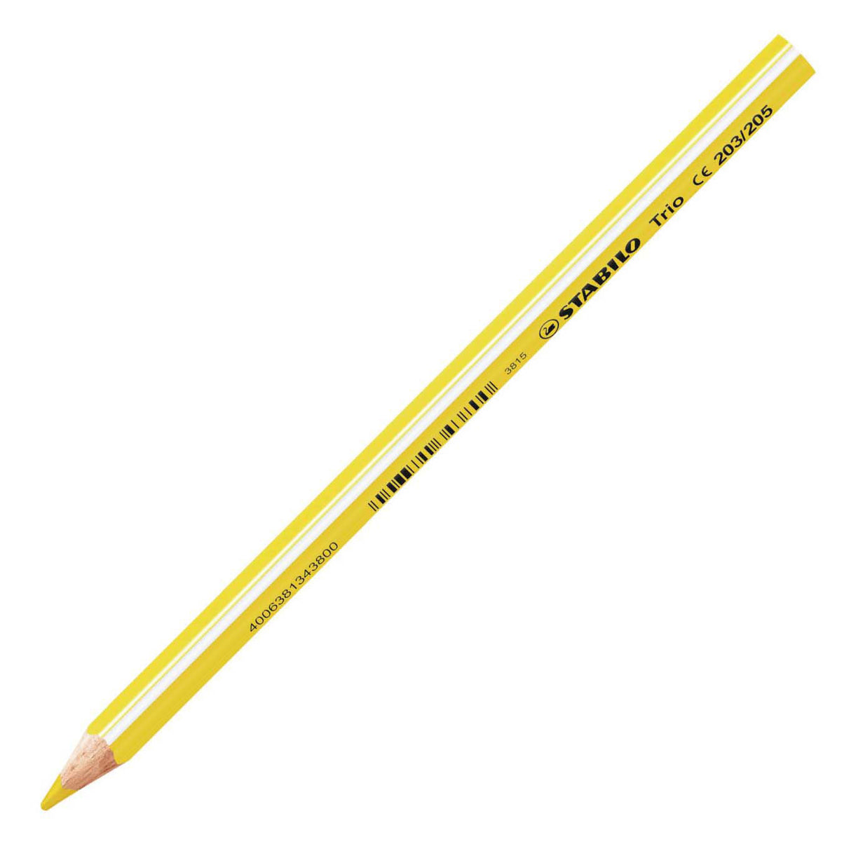 Stabilo trio épais - crayons de couleur triangulaires avec noyau extra épais 4,2 mm - étui de 24 couleurs